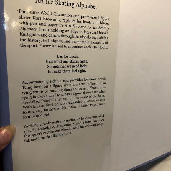 A is for Axel: An Ice Skating Alphabet by Browning, Kurt Beautiful Hardcover - Picture 2 of 14